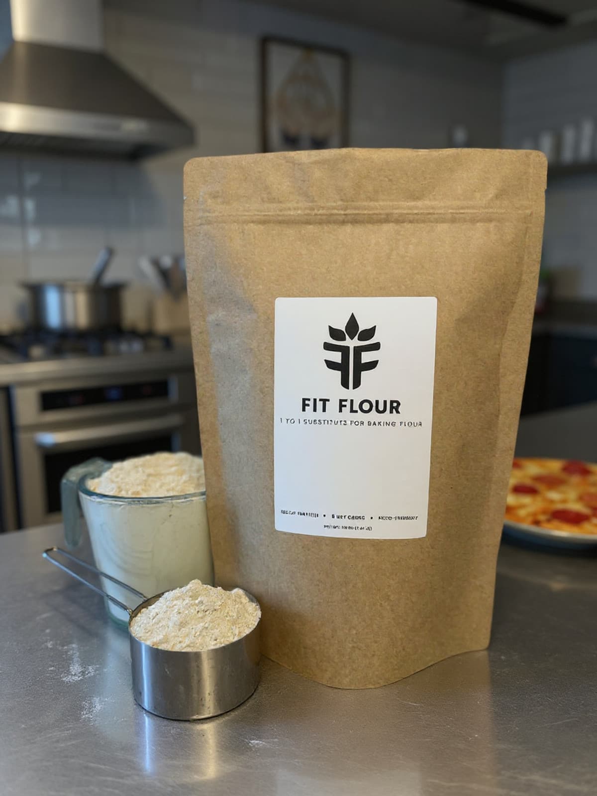 Fit Flour bag with baked goods